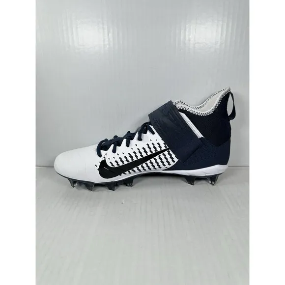 Nike Men’s 11.5 Alpha Menace Pro 2 MID Football Cleats BV3945-102 Navy White