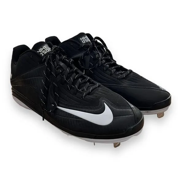Nike Mens 15 Black 684685-010 Air MVP Pro 2 Athletic Baseball Metal Cleats Shoes