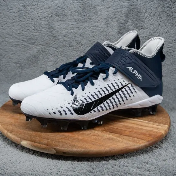 Nike Mens 16 Alpha Menace Pro 2 MID Football Cleats BV3945-102 Midnight Navy NEW