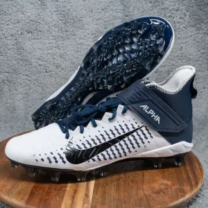 Nike Mens 16 Alpha Menace Pro 2 MID Football Cleats BV3945-102 Midnight Navy NEW