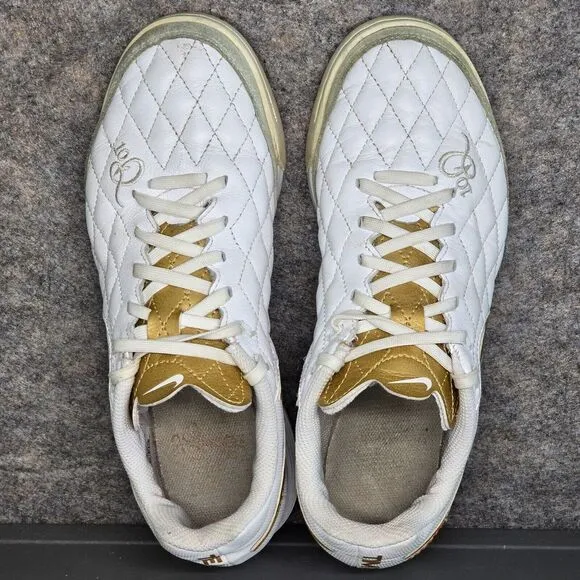 Nike Mens 6.5 Shoes‎ Tiempo Lunar TF Legend White R10 Ronaldinho Indoor Soccer