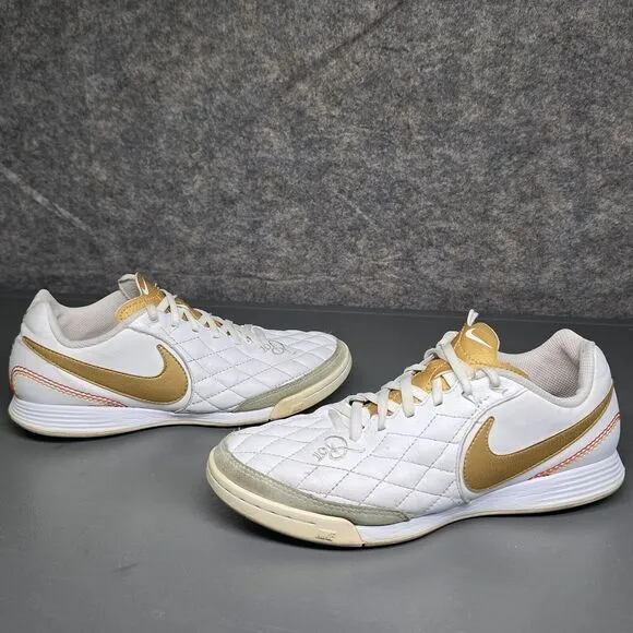 Nike Mens 6.5 Shoes‎ Tiempo Lunar TF Legend White R10 Ronaldinho Indoor Soccer