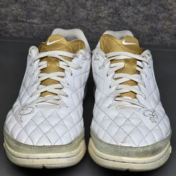 Nike Mens 6.5 Shoes‎ Tiempo Lunar TF Legend White R10 Ronaldinho Indoor Soccer