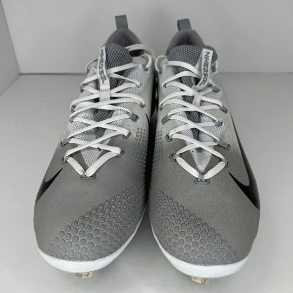Nike Mens 852686-102 Gray/White Lunar Vapor Ultrafly Elite Size 15 Cleats Shoes