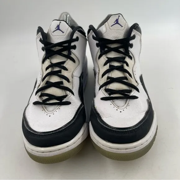 Nike Men’s Air Jordan Courtside 23 White Black Mid Top Basketball Shoes-Size 7.5