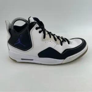 Nike Men’s Air Jordan Courtside 23 White Black Mid Top Basketball Shoes-Size 7.5