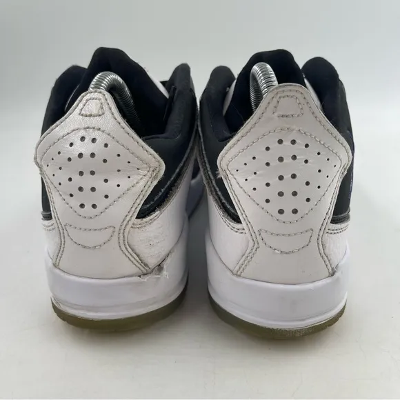 Nike Men’s Air Jordan Courtside 23 White Black Mid Top Basketball Shoes-Size 7.5