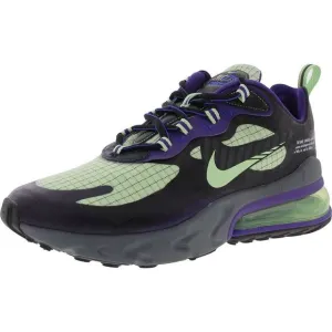 Nike Mens Air Max 270 React Black Lace-Up Running &amp; Training Shoes New