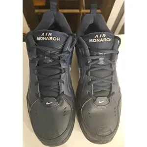 Nike Men's Air Monarch IV AMP Obsidian/Pink Training Shoes FB7143-403 Size 13