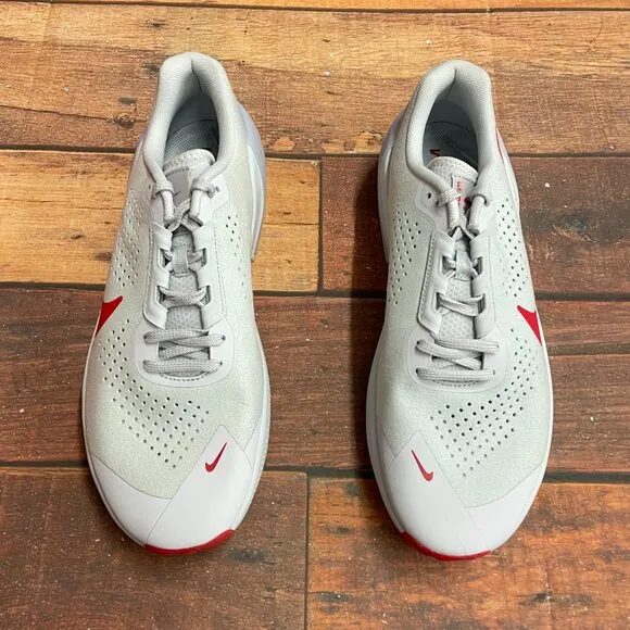 Nike Men's Air Zoom TR 1 Pure Platinum/Red Workout Shoes