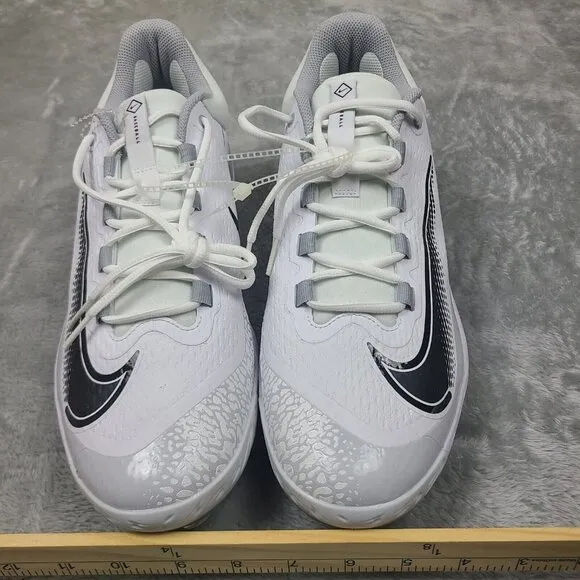 Nike Mens Alpha Huarache‎ Elite 4 Low Metal Cleats White FD2745-100 Size 13