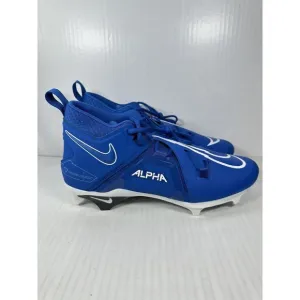 Nike Men's Alpha Menace Pro 3 Football Cleats Size 12 Royal Blue CT6649-414 NEW