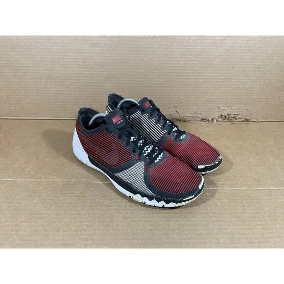 Nike Mens Athletic Running Shoes Free 3.0 Size 12 Sneaker Black Red Gray