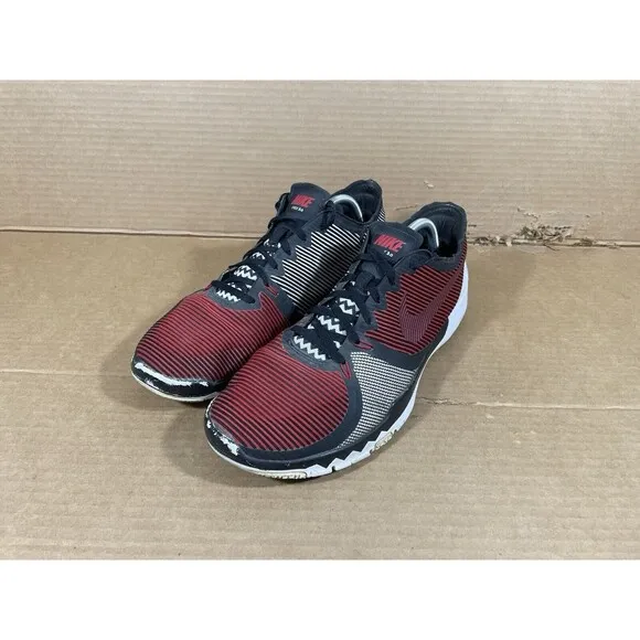 Nike Mens Athletic Running Shoes Free 3.0 Size 12 Sneaker Black Red Gray