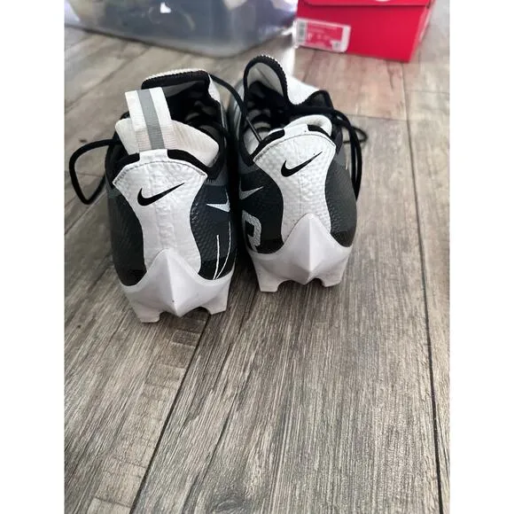 Nike Men's Black &amp; Gray Vapor Edge Pro 360 Football Cleats Shoes Size 14