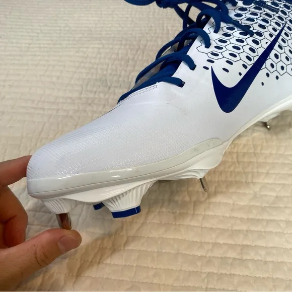 Nike Men’s Blue White Vapor Ultrafly Elite 2 Baseball Metal Cleats Size 12.5