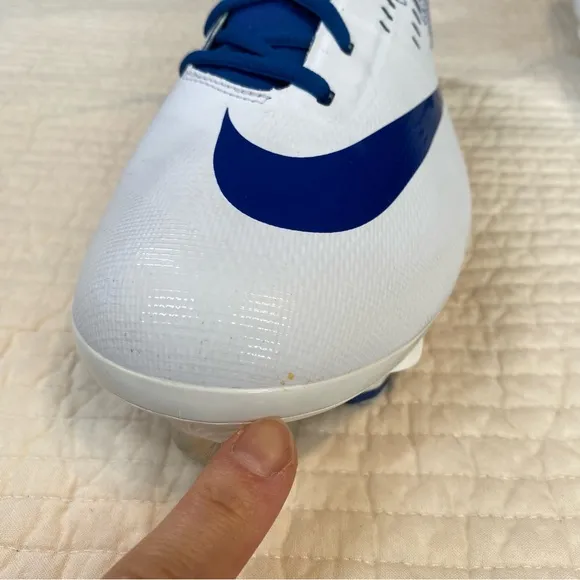 Nike Men’s Blue White Vapor Ultrafly Elite 2 Baseball Metal Cleats Size 12.5