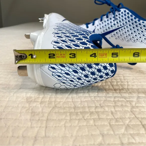 Nike Men’s Blue White Vapor Ultrafly Elite 2 Baseball Metal Cleats Size 12.5