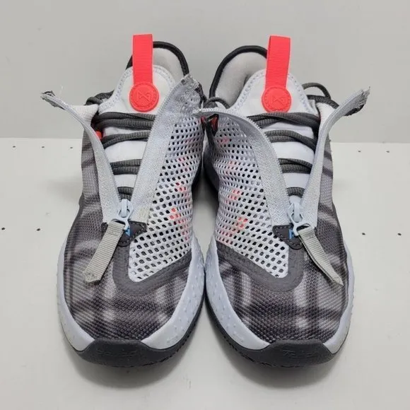 NIKE Mens CD5079-002 Air PG 4 Plaid Gray Athletic Football Shoes Size US 8