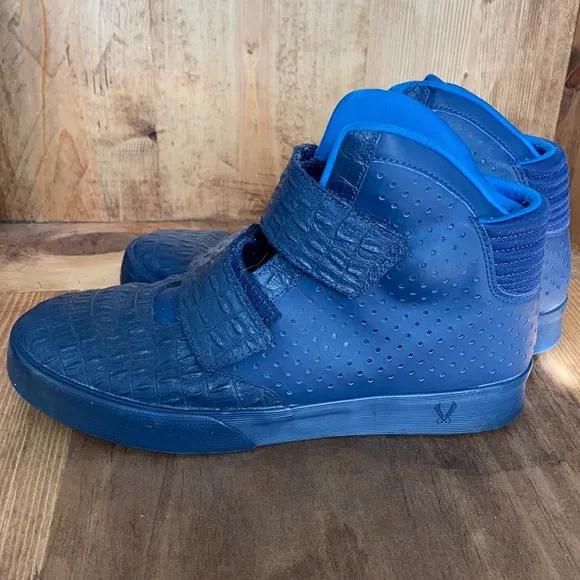 Nike Mens Flystepper 2k3 Running Shoes Black 677473-020 High Top Perforated 9.5