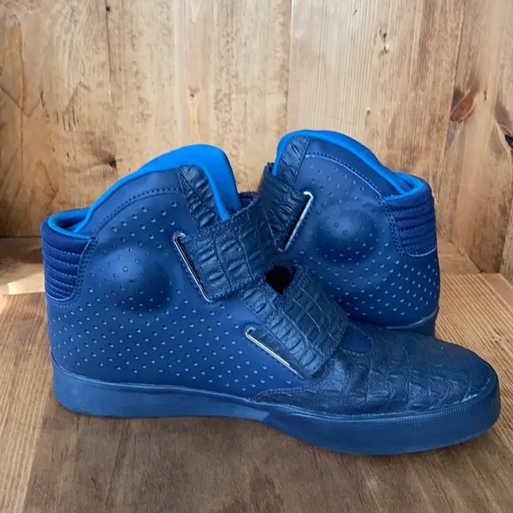 Nike Mens Flystepper 2k3 Running Shoes Black 677473-020 High Top Perforated 9.5