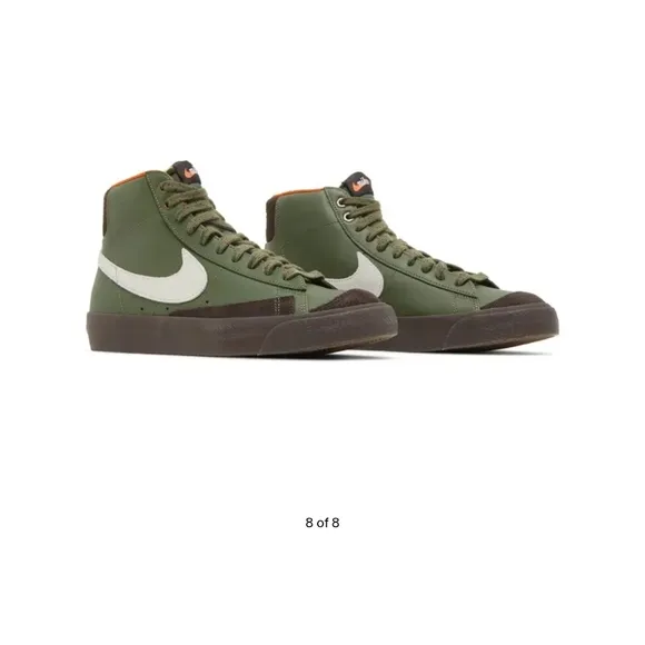 Nike Men's Green High-Top Sneakers