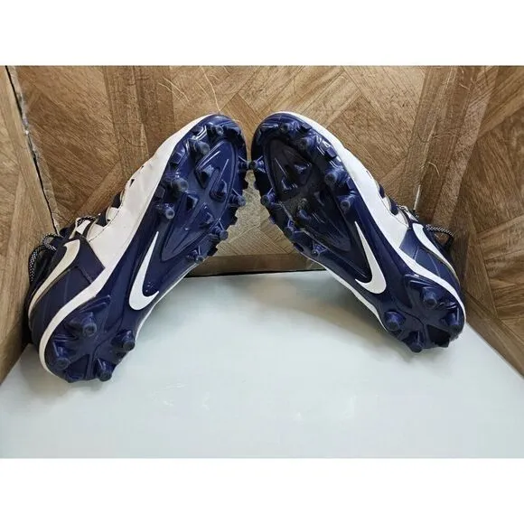 Nike Men's Huarache LaCrosse Cleats Midnight White Size 8.5.   428