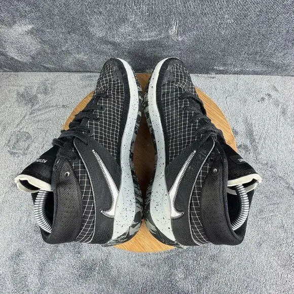 Nike Mens KD 7 Size 8.5 Shoes Black White Basketball Training Sneakers Durant