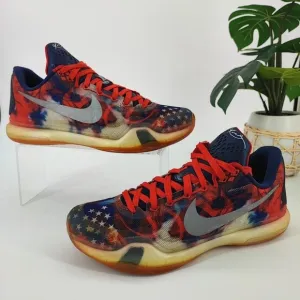 Nike Men's Kobe 10 Multicolor Synthetic Sneakers 705317-604 Size 9