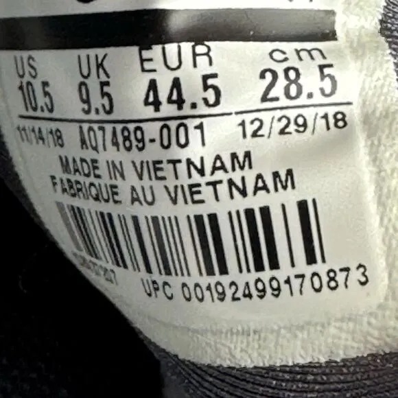 Nike Mens Metcon Sport Size 10.5 Shoes Gray Crossfit Gym Lifting Sneakers AQ7489