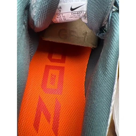 Nike Mens Pegasus 39 Road Running Shoes Size 7 Pure Platinum/Orange New