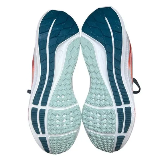 Nike Mens Pegasus 39 Road Running Shoes Size 7 Pure Platinum/Orange New