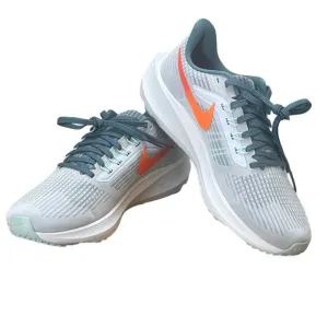 Nike Mens Pegasus 39 Road Running Shoes Size 7 Pure Platinum/Orange New