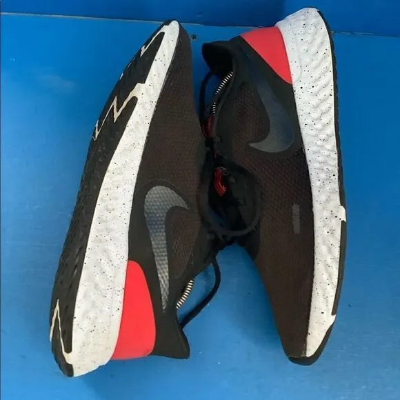 Nike Mens Revolution 5 BQ3204-003 Black Red Running Shoes Sneakers Size 10