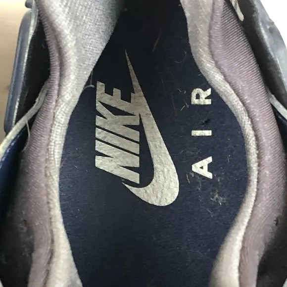 Nike Men's Size 11 Air Huarache Dark Grey Midnight Navy Blue Lace-Up Sneakers