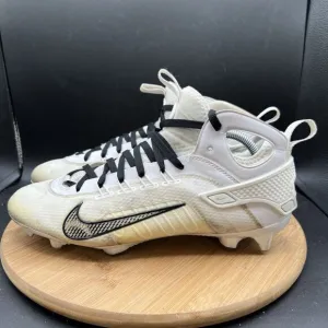 Nike Mens Size 11 Alpha Huarache 9 Elite Mid LAX Cleats FD0088-101  White Shoes