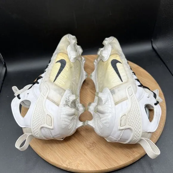 Nike Mens Size 11 Alpha Huarache 9 Elite Mid LAX Cleats FD0088-101  White Shoes