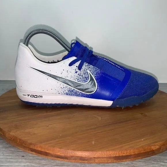 Nike Men's Size 6.5 Zoom Phantom Venom Pro TF 'White Racer Blue' BQ7497-104 shoe