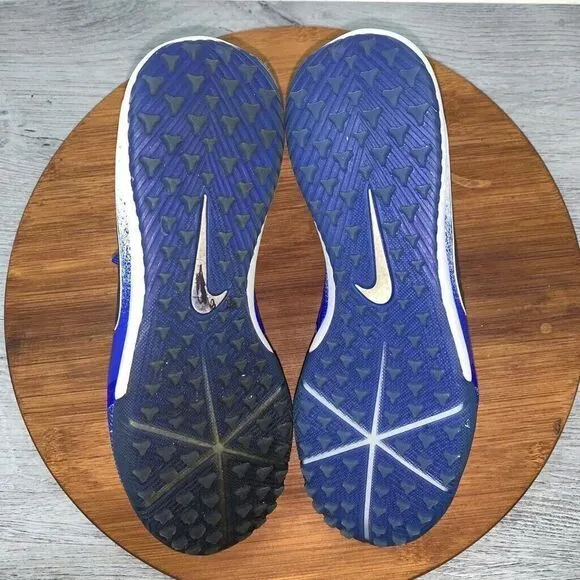 Nike Men's Size 6.5 Zoom Phantom Venom Pro TF 'White Racer Blue' BQ7497-104 shoe