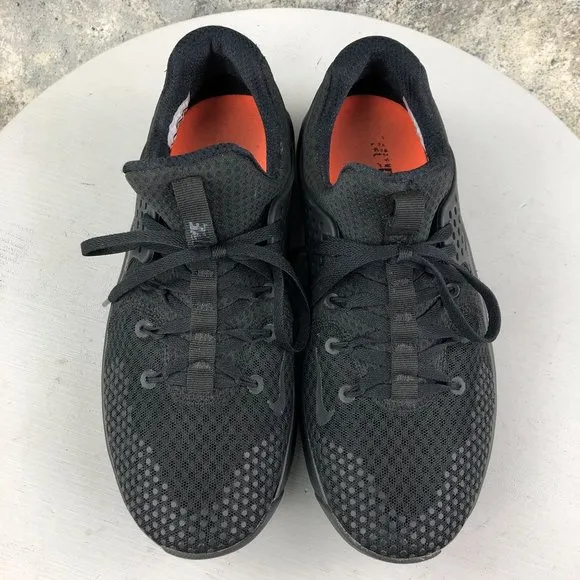 Nike Men's Size 7.5 Free TR V8 Triple Black Lace-Up Training Sneakers AH9395-003