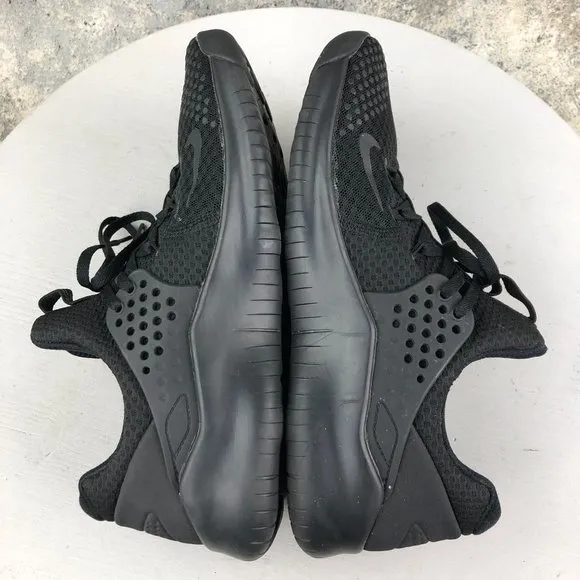 Nike Men's Size 7.5 Free TR V8 Triple Black Lace-Up Training Sneakers AH9395-003