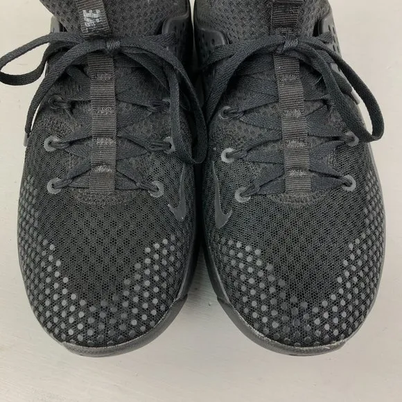 Nike Men's Size 7.5 Free TR V8 Triple Black Lace-Up Training Sneakers AH9395-003