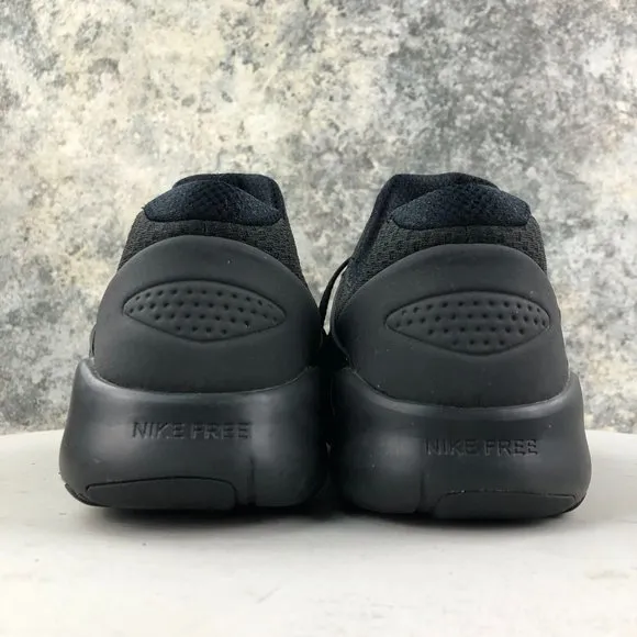 Nike Men's Size 7.5 Free TR V8 Triple Black Lace-Up Training Sneakers AH9395-003