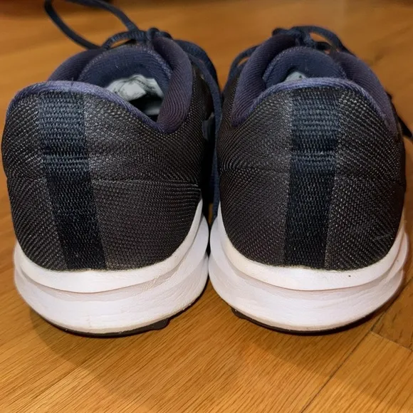 Nike men’s sneakers running downshifter 12 13 navy blue black shoes 9 gray road
