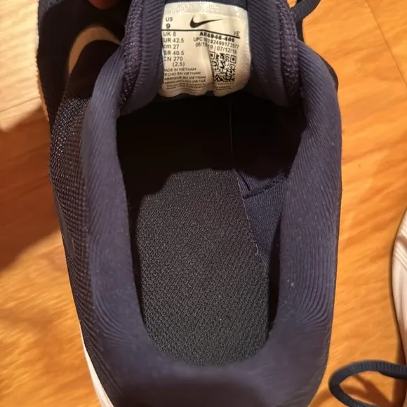 Nike men’s sneakers running downshifter 12 13 navy blue black shoes 9 gray road