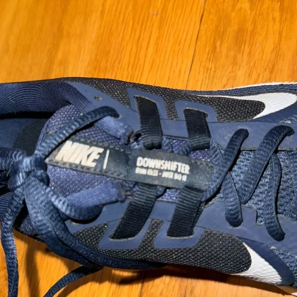 Nike men’s sneakers running downshifter 12 13 navy blue black shoes 9 gray road