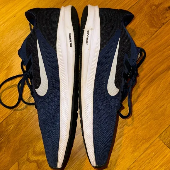Nike men’s sneakers running downshifter 12 13 navy blue black shoes 9 gray road