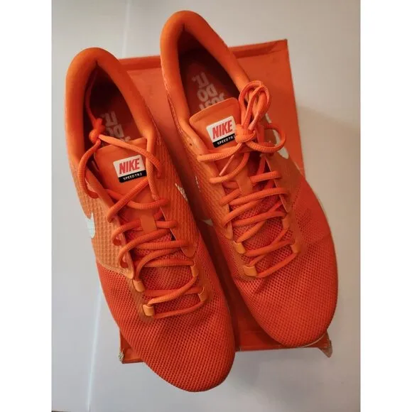 Nike Men's Style 725181-800 Speed Trainer TR2 Orange White‎ Size 17 Running Shoe