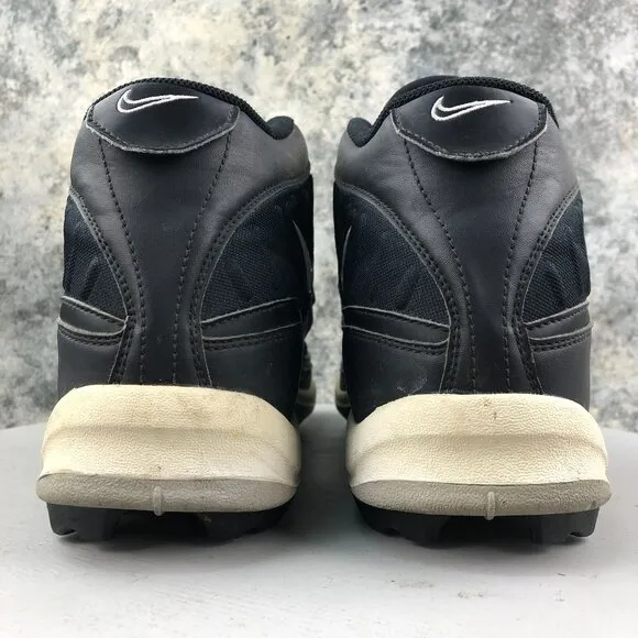 Nike Men's VTG Size 15 Football Black Closed Toe Lace-Up Sneakers 821030-011