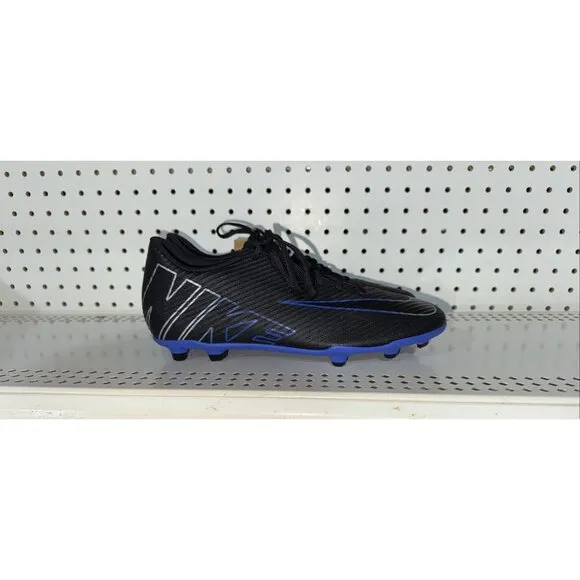 Nike Mercurial Vapor 15 Club FG Mens Soccer Cleats Size 10.5 Black Blue